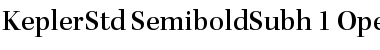 Download Kepler Std Semibold Subhead Font Title Preview