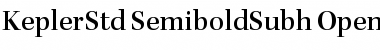 Download Kepler Std Semibold Subhead Font Title Preview