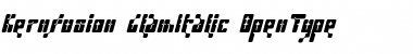 Download Kernfusion GlamItalic Font Title Preview
