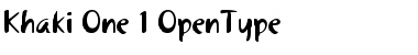 Download Khaki One Font Title Preview