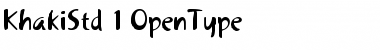 Download Khaki Std 1 Font Title Preview