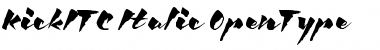 Download Kick ITC Italic Font Title Preview