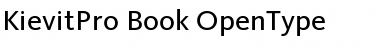 Download KievitPro-Book Regular Font Title Preview