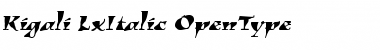 Download Kigali LxItalic Font Title Preview