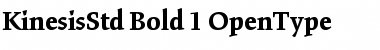 Download Kinesis Std Bold Font Title Preview