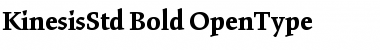 Download Kinesis Std Bold Font Title Preview