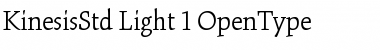 Download Kinesis Std Light Font Title Preview