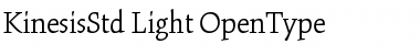 Download Kinesis Std Light Font Title Preview