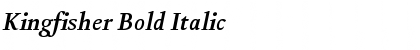 Download Kingfisher Bold Italic Font Title Preview