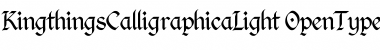 Download Kingthings Calligraphica Light Light Font Title Preview