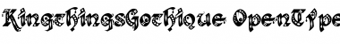 Download Kingthings Gothique Regular Font Title Preview