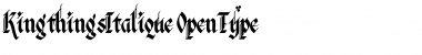 Download Kingthings Italique Regular Font Title Preview