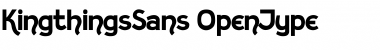 Download Kingthings Sans Regular Font Title Preview