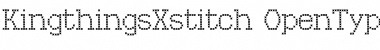 Download Kingthings Xstitch Regular Font Title Preview