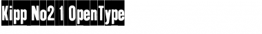 Download Kipp No2 Font Title Preview