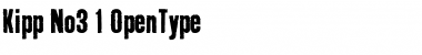 Download Kipp No3 Font Title Preview