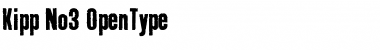 Download Kipp No3 Font Title Preview