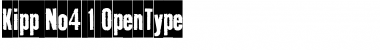 Download Kipp No4 Font Title Preview