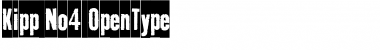 Download Kipp No4 Font Title Preview