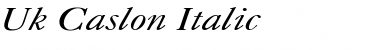 Download Uk_Caslon Italic Font