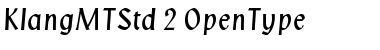 Download Klang MT Std Regular Font Title Preview