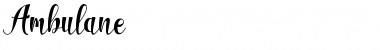 Download Ambulane Regular Font Title Preview