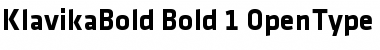 Download Klavika Bold Bold TF Font Title Preview