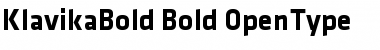 Download Klavika Bold Bold Font Title Preview