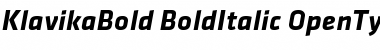 Download Klavika Bold Bold Italic Font Title Preview