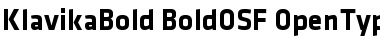 Download Klavika Bold Bold OSF Font Title Preview