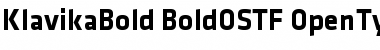 Download Klavika Bold Bold OSTF Font Title Preview