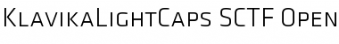 Download Klavika Light Caps Light Font Title Preview