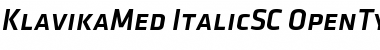 Download Klavika Med Caps Medium Italic Font Title Preview