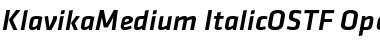 Download Klavika Medium Medium Font Title Preview