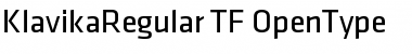 Download Klavika Regular Regular Font Title Preview