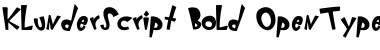 Download KlunderScript Bold Font Title Preview