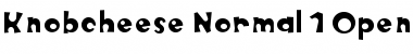 Download Knobcheese Normal Font Title Preview