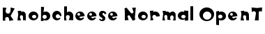 Download Knobcheese Normal Font Title Preview