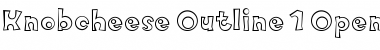 Download Knobcheese Outline Font Title Preview