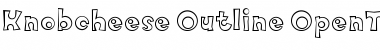 Download Knobcheese Outline Font Title Preview