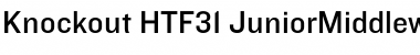 Download Knockout HTF31-JuniorMiddlewt Font Title Preview