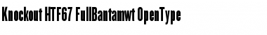 Download Knockout HTF67-FullBantamwt Font Title Preview