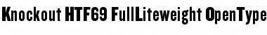 Download Knockout HTF69-FullLiteweight Font Title Preview