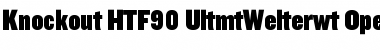 Download Knockout HTF90-UltmtWelterwt Font Title Preview