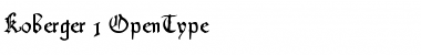 Download Koberger Regular Font Title Preview