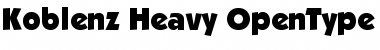 Download Koblenz-Heavy Regular Font Title Preview