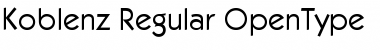 Download Koblenz-Regular Regular Font Title Preview