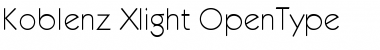 Download Koblenz-Xlight Regular Font Title Preview