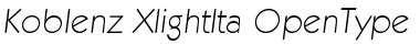 Download Koblenz-XlightIta Regular Font Title Preview
