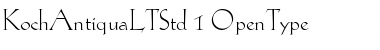 Download Koch Antiqua LT Std Regular Font Title Preview